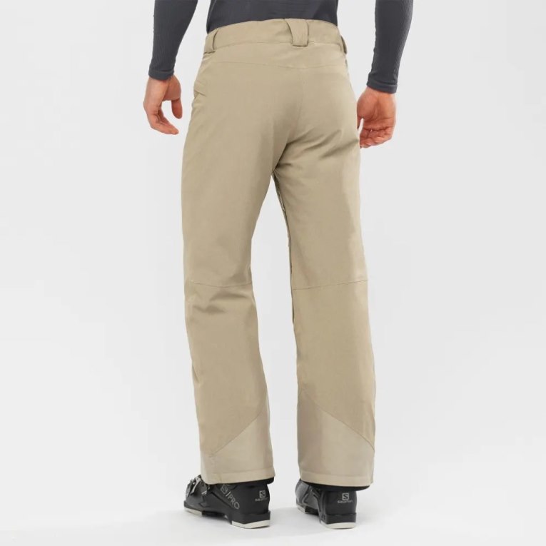 Salomon Untracked Men's Ski Pants Khaki | CA 74C9